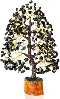 7 Chakra Crystal Tree Of Life - Handmade Feng Shui Bonsai, Attract Good Luck - Gemstone Tree, Home Decoration Crystals - Seven Chakra Tree For Positive Energy, Meditation Accessories, Money Tree Gift -Green Leaf Store 51rnuFyd60L. AC