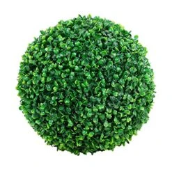 Artificial Plant Hemisphere Artificial Grass Balls Green Boxwood Balls Artificial Green Plant Decorative Balls Faux Boxwood Leaves Outdoor Fake Plants Plastic Plant For Outdoor Garden Decoration