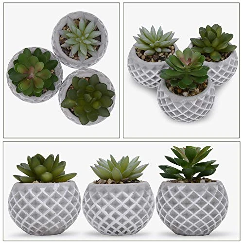 Succulent Decor, Fake Succulents, Succulent Wall Decor, Succulents Artificial Decor, Small Fake Plant, Succulent Decoration, Potted Plants, Set Of 3 Succulents 4 Succulent Decor, Fake Succulents, Succulent Wall Decor, Succulents Artificial Decor, Small Fake Plant, Succulent Decoration, Potted Plants, Set Of 3 Succulents - Image 4