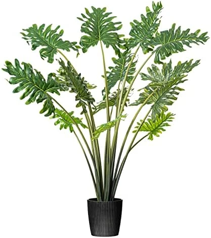 Vickerman Everyday Artificial Grand Philodendron Bush 25" Tall - Green Indoor Potted Philo Bush - Faux Decor For Home Or Office Greenery 7 Vickerman Everyday Artificial Grand Philodendron Bush 25" Tall - Green Indoor Potted Philo Bush - Faux Decor For Home Or Office Greenery - Image 7