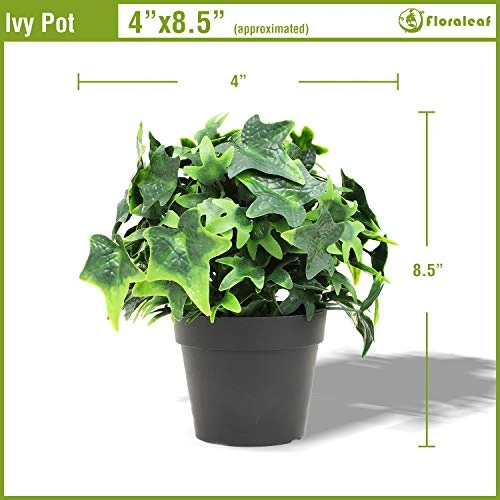 FLORALEAF Artificial Plants Small Fake Plant Green Topiaries Potted Décor Plastic Flowers Plant For Home Office Farmhouse Bathroom Tabletop Indoor Décor Ivy Flower, 19 Packs 2 FLORALEAF Artificial Plants Small Fake Plant Green Topiaries Potted Décor Plastic Flowers Plant For Home Office Farmhouse Bathroom Tabletop Indoor Décor Ivy Flower, 19 Packs - Image 2