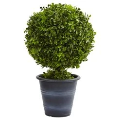 Nearly Natural 4560 23" Boxwood Ball Topiary