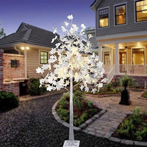 LIGHTSHARE 6FT 120LED Artificial Lighted Maple Tree Warm White Fall Decorations Indoor Ourdoor, Orange 7 LIGHTSHARE 6FT 120LED Artificial Lighted Maple Tree Warm White Fall Decorations Indoor Ourdoor, Orange - Image 7