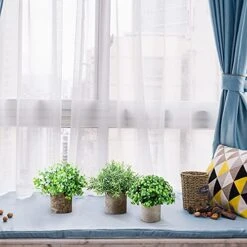 Vista Mini Potted Fake Plants Eucalyptus Artificial Plants Boxwood And Rosemary 3 Pack Neutral Color Pot In Home Office Desk Decoration -Green Leaf Store 51vI2SPG7RS