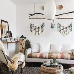 Boho Wall Decor Artificial Eucalyptus Greenery Wall Hanging Bathroom Decor Fake Eucalyptus Plants Leaves With Seashell On Stick Rustic Farmhouse Natural Home Decorations For Bedroom Nursery Kitchen 7 Boho Wall Decor Artificial Eucalyptus Greenery Wall Hanging Bathroom Decor Fake Eucalyptus Plants Leaves With Seashell On Stick Rustic Farmhouse Natural Home Decorations For Bedroom Nursery Kitchen -Green Leaf Store 51vQGDRBKQL