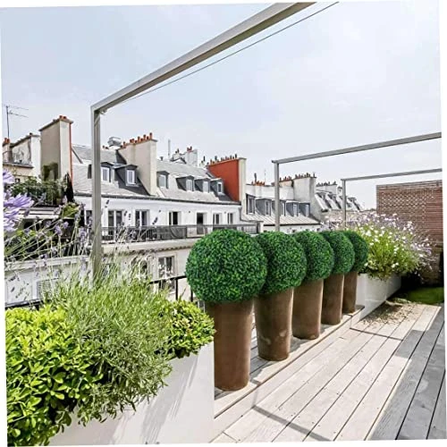CUCUFA Artificial Plant Topiary Ball, 2Pcs Faux Boxwood Ball Outdoor Uv Resistant Greenery Shrubs Plants Garden Spheres Decorative 1 CUCUFA Artificial Plant Topiary Ball, 2Pcs Faux Boxwood Ball Outdoor Uv Resistant Greenery Shrubs Plants Garden Spheres Decorative