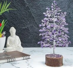 Seven Chakra Gemstone Tree Of Life - Crystal Tree Artificial Bonsai Tree Feng Shui Money Tree Plant Indoor Reiki Supplies Healing Crystal For Spiritual Energy Wiccan Meditation Gifts (Golden Wire) -Green Leaf Store 51vqfn5gcHL. AC