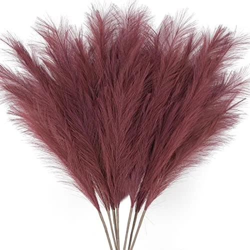 ZIFTY 7-Pcs 38"/3.1FT Faux Pampas Grass Large Tall Fluffy Artificial Fake Flower Boho Decor Bulrush Reed Grass For Vase Filler Farmhouse Home Wedding Decor (Black) 12 ZIFTY 7-Pcs 38"/3.1FT Faux Pampas Grass Large Tall Fluffy Artificial Fake Flower Boho Decor Bulrush Reed Grass For Vase Filler Farmhouse Home Wedding Decor (Black) - Image 12
