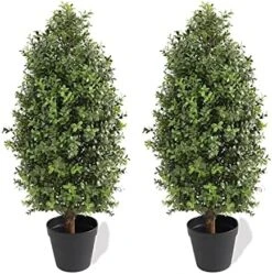Momoplant 2.5FT-30Inch Artificial Plants Tree Shaped Boxwood Topiary Cone Topiaries Bushes Potted Fake Plants Outdoor/Indoor Decor(Set Of 2) 14 Momoplant 2.5FT-30Inch Artificial Plants Tree Shaped Boxwood Topiary Cone Topiaries Bushes Potted Fake Plants Outdoor/Indoor Decor(Set Of 2) -Green Leaf Store 51wDuqx7K5L. AC