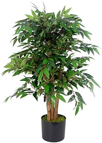 Leaf Artificial Ficus Tree/Plant, Luxury Smilax, 90cm 4 Leaf Artificial Ficus Tree/Plant, Luxury Smilax, 90cm - Image 4