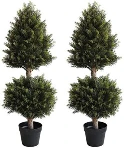 Momoplant 35Inch-3' Ice Cream Ball Artificial Plants Tree Shaped Boxwood Topiary Cone Topiaries Bushes Ball Potted Fake Plants Outdoor/Indoor Decor(Set Of 2) 11 Momoplant 35Inch-3' Ice Cream Ball Artificial Plants Tree Shaped Boxwood Topiary Cone Topiaries Bushes Ball Potted Fake Plants Outdoor/Indoor Decor(Set Of 2) -Green Leaf Store 51xofxBcs0L. AC