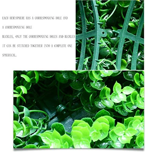 LXLTL Artificial Plants Grass Ball, Milan Grass Ball Topiary Ball Leaf Effect Ball Hanging UV Protected Green Topiary Hanging Balls For Outdoor And Indoor,20cm 3 LXLTL Artificial Plants Grass Ball, Milan Grass Ball Topiary Ball Leaf Effect Ball Hanging UV Protected Green Topiary Hanging Balls For Outdoor And Indoor,20cm - Image 3