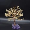 TantivyBo Handmade Natural Citrine, Chakra Crystal Tree, Amethyst Cluster Base, 189 Gemstone Count, Healing Properties Reiki Bonsai Feng Shui Luck Figurine For Home Office Desk Decoration -Green Leaf Store 51y2W3fOTvL