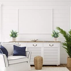 Coferset 2 Pack Small Fake Plants Eucalyptus Potted Artificial Plants For Shelf Desk Home Bathroom Farmhouse Room Decor (Eucalyptus, 2) -Green Leaf Store 51y4YvC51DL