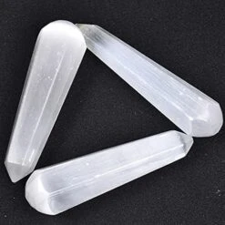 AMOYSTONE Orange Selenite Crystal Christmas Tree Ornaments Nature Crystal Decorative Tree Statue Reiki Home Decor Christmas Stocking Stuffer 5.0" 1PC -Green Leaf Store 51zAaIb0eBS. AC