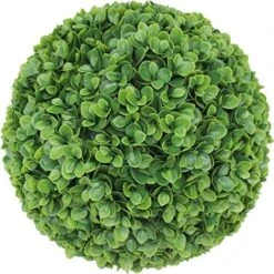 ECOOPTS 15 Inch Artificial Topiary Ball Lifelike Plants Boxwood Decoration For Home Garden Porch Backyard Balcony Wedding Party (1 Pack) -Green Leaf Store 611HPMBsfsL. AC 1