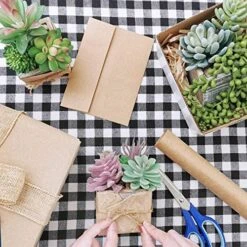 Set Of 3 Assorted Small Potted Succulents Plants Decoration Assorted Green Fake Succulents Plants In Rustic Wooden Pots For Home Living Room Bathroom Table Shelf Windowsill Office Desk Indoor Decor -Green Leaf Store 614SJWkvwkL