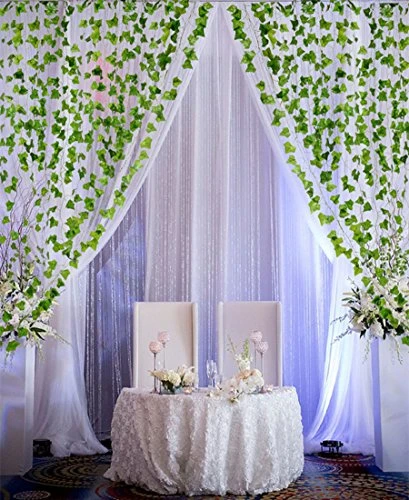 Artiflr 84Feet 12 Strands Artificial Flowers Greenery Fake Hanging Vine Plants Leaf Garland Hanging For Wedding Party Garden Outdoor Office Wall Decoration 5 Artiflr 84Feet 12 Strands Artificial Flowers Greenery Fake Hanging Vine Plants Leaf Garland Hanging For Wedding Party Garden Outdoor Office Wall Decoration - Image 5