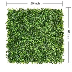 DearHouse 8 Pieces 20"x 20" Artificial Boxwood Panels Topiary Hedge Plant, Privacy Hedge Screen UV Protected Suitable For Outdoor, Indoor, Garden, Fence, Backyard And Decor 7 DearHouse 8 Pieces 20"x 20" Artificial Boxwood Panels Topiary Hedge Plant, Privacy Hedge Screen UV Protected Suitable For Outdoor, Indoor, Garden, Fence, Backyard And Decor -Green Leaf Store 619d991ElPL