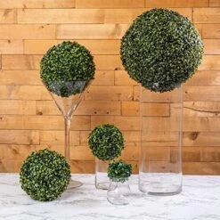 ELITE FLORAL Boxwood Topiary Ball – Artificial Topiary Plant For Weddings, Parties, Home Decoration, Topiary Substitution, Indoor Artificial Plant Ball – 4” Diameter – Green 18 ELITE FLORAL Boxwood Topiary Ball – Artificial Topiary Plant For Weddings, Parties, Home Decoration, Topiary Substitution, Indoor Artificial Plant Ball – 4” Diameter – Green -Green Leaf Store 61As6tbTZ8L