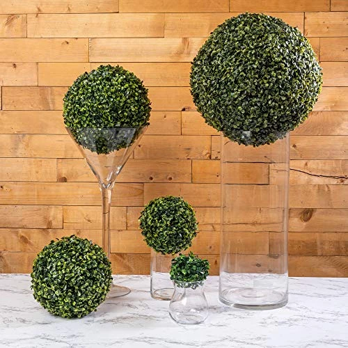 ELITE FLORAL Boxwood Topiary Ball – Artificial Topiary Plant For Weddings, Parties, Home Decoration, Topiary Substitution, Indoor Artificial Plant Ball – 4” Diameter – Green 6 ELITE FLORAL Boxwood Topiary Ball – Artificial Topiary Plant For Weddings, Parties, Home Decoration, Topiary Substitution, Indoor Artificial Plant Ball – 4” Diameter – Green - Image 6