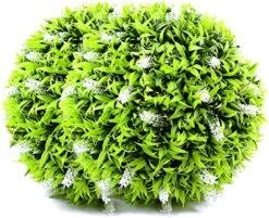 Sunnyglade 2 PCS 15.7 Inch 3 Layers Artificial Plant Topiary Ball Faux Boxwood Decorative Balls For Backyard, Balcony,Garden, Wedding And Home Décor -Green Leaf Store 61CTP6VARGL. AC