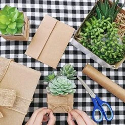 Set Of 3 Small Potted Succulents Plants Arrangement Decoration Assorted Green Fake Succulents Aloe In Rusitc Wooden Pots For Home Living Room Bathroom Table Windowsill Shelf Office Desk Indoor Decor -Green Leaf Store 61DUJwCmnwL