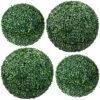 4 Pcs Artificial Plant Topiary Balls 2 Pcs 18.9 Inch And 2 Pcs 13.7 Inch Faux Boxwood Decorative Balls Round Greenery Spheres For Indoor Outdoor Backyard Balcony Garden Patios Wedding Home Decor 11 4 Pcs Artificial Plant Topiary Balls 2 Pcs 18.9 Inch And 2 Pcs 13.7 Inch Faux Boxwood Decorative Balls Round Greenery Spheres For Indoor Outdoor Backyard Balcony Garden Patios Wedding Home Decor -Green Leaf Store 61FbYnA5PWL