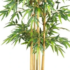 Nearly Natural 5253 Bamboo Silk Tree, 64-Inch, Green -Green Leaf Store 61OZr3eIOYL