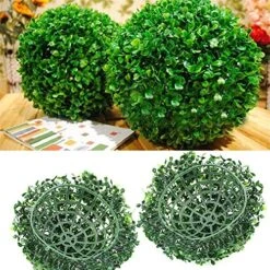 Chrees Artifical Plant Balls Green Plastic Plant Ball Topiary Ball Faux Boxwood Balls Decorative For Home Outdoor Wedding Party Decoration 16 Chrees Artifical Plant Balls Green Plastic Plant Ball Topiary Ball Faux Boxwood Balls Decorative For Home Outdoor Wedding Party Decoration -Green Leaf Store 61PyNQfQF6L