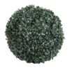 Pure Garden 50-128 Solar Powered LED Artificial Topiary Ball-Decorative Pre-lit Faux Boxwood With Rechargeable Battery-Outdoor Lawn And Garden Decor -Green Leaf Store 61b4bnIvUZL