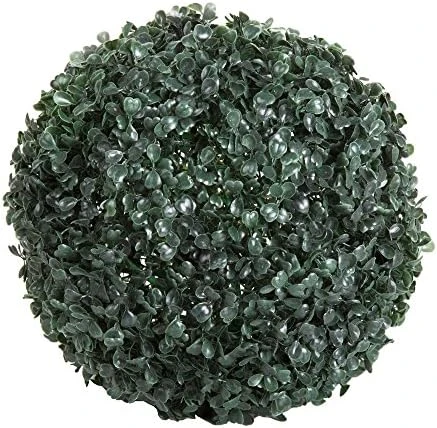Pure Garden 50-128 Solar Powered LED Artificial Topiary Ball-Decorative Pre-lit Faux Boxwood With Rechargeable Battery-Outdoor Lawn And Garden Decor 6 Pure Garden 50-128 Solar Powered LED Artificial Topiary Ball-Decorative Pre-lit Faux Boxwood With Rechargeable Battery-Outdoor Lawn And Garden Decor - Image 6