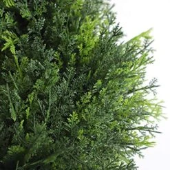 3 Foot Topiary Tree Artificial Plants Cypress Leave Spiral Plant Faux Fake Spiral Trees For Decor In Plastic Pot Green, 35Inchs- Set Of 2 -Green Leaf Store 61bJgcgVc6L