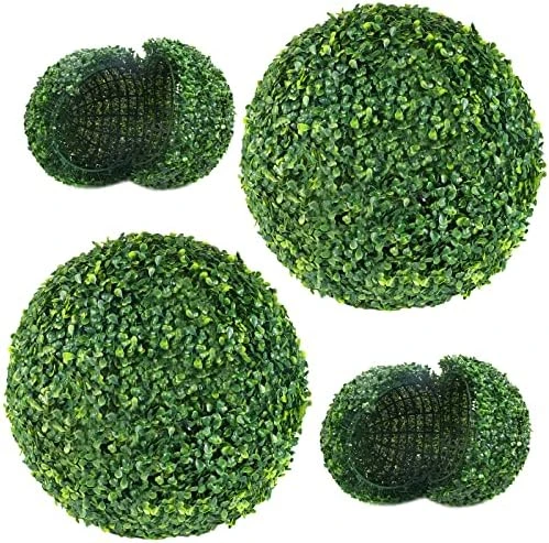 AILANDA 2 PCS 16 Inch Artificial Plant Topiary Ball For Outdoor UV Resistant Garden Spheres Decorative With 8 Layers Leaves Faux Boxwood Balls For Backyard, Balcony, Porch, Wedding And Home Décor 8 AILANDA 2 PCS 16 Inch Artificial Plant Topiary Ball For Outdoor UV Resistant Garden Spheres Decorative With 8 Layers Leaves Faux Boxwood Balls For Backyard, Balcony, Porch, Wedding And Home Décor - Image 8