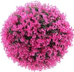 VOSAREA Artificial Topiary Plant Ball Eucalyptus Leaf Decorative Ball Decorative Topiary Balls For Garden Backyard Balcony Wedding (Purple) 15 VOSAREA Artificial Topiary Plant Ball Eucalyptus Leaf Decorative Ball Decorative Topiary Balls For Garden Backyard Balcony Wedding (Purple) -Green Leaf Store 61djiJuVmCL. AC