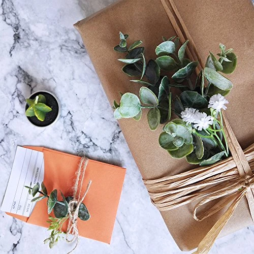 Supla 3 Pcs Realistic Eucalyptus Leaves Bushes Artificial Greenery Stems Faux Eucalyptus Branches In Grey Green 14.6" Tall For Vase Bouquets Wreath Garland Floral Crafts Centerpiece Table Decorations 5 Supla 3 Pcs Realistic Eucalyptus Leaves Bushes Artificial Greenery Stems Faux Eucalyptus Branches In Grey Green 14.6" Tall For Vase Bouquets Wreath Garland Floral Crafts Centerpiece Table Decorations - Image 5