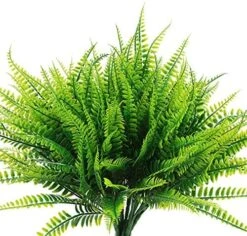 8 Pcs Artificial Boston Fern Plants Bushes Faux Plants Shrubs Greenery UV Resistant For House Office Garden Indoor Outdoor Décor -Green Leaf Store 61q4ypOSxRL. AC