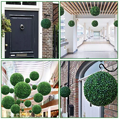 AUEAR, Artificial Boxwood Topiary Plant Balls Decorative For Table Decoration Garden Wedding Decor (7 Inch Diameter, 2 Pack) 3 AUEAR, Artificial Boxwood Topiary Plant Balls Decorative For Table Decoration Garden Wedding Decor (7 Inch Diameter, 2 Pack) - Image 3
