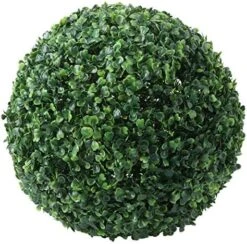 VALICLUD Artificial Topiary Ball Decorative Faux Boxwood Lifelike Plant Decor For Wedding Christmas Lawn Backyard And Garden Decor -Green Leaf Store 61vIvskMCRL. AC