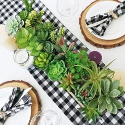 Winlyn 20 Pcs Assorted Artificial Succulents Plants Unpotted Small Green Cactus Echeveria Air Plant Picks Fake Succulents Bulk For Succulent Garden Wreath Floral Arrangement Indoor Outdoor Home Decor -Green Leaf Store 61yM3JAhl4L