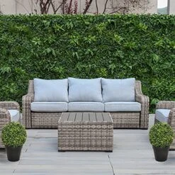 2 X Artificial Premium Quality Topiary Boxwood Ball Plants In Black Pots For Indoor Outdoor Decor, UV Stable (20in/50cm) 7 2 X Artificial Premium Quality Topiary Boxwood Ball Plants In Black Pots For Indoor Outdoor Decor, UV Stable (20in/50cm) -Green Leaf Store 61ycseYtfHS